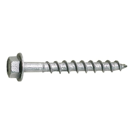 Simpson Strong-Tie Lag Screw, #10, 2-1/2 in, Steel, Galvanized Hex Drive, 2000 PK SD10212MB